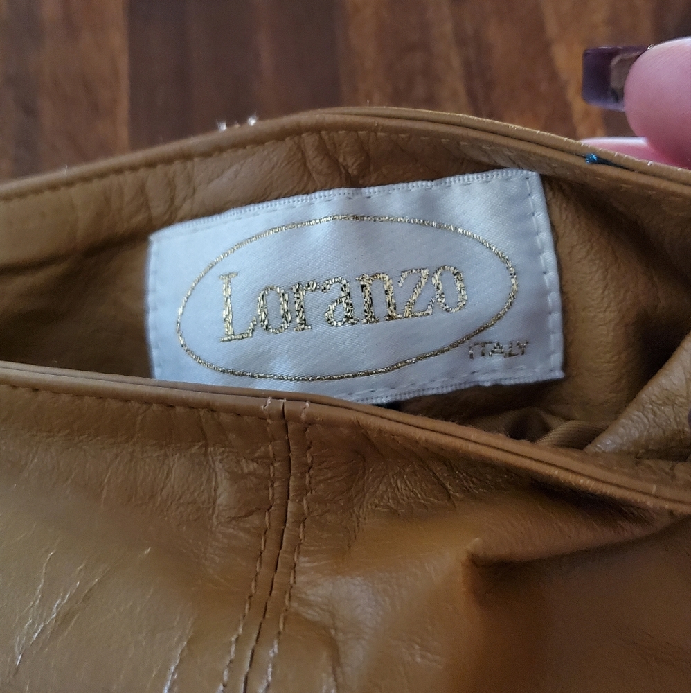 Loranzo Italy Leather Pencil Skirt - Picture 12 of 14